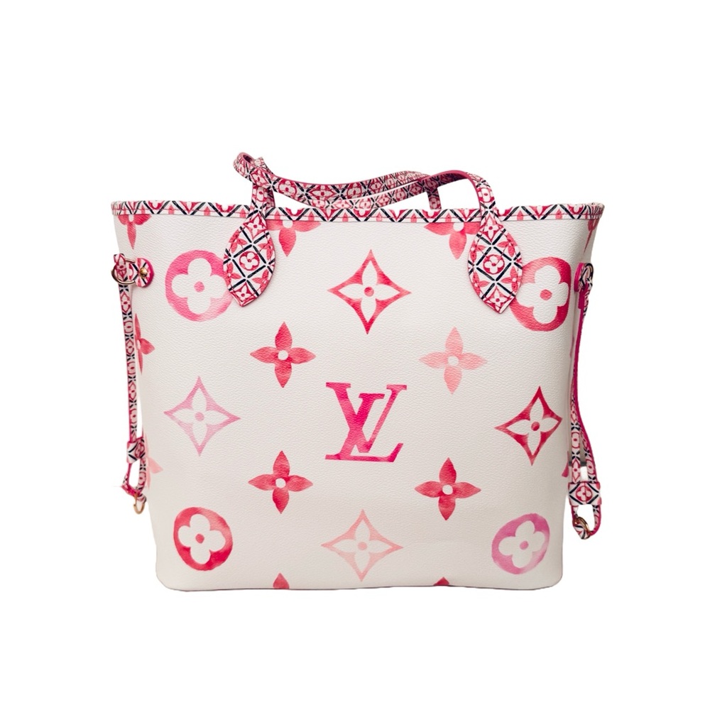 Louis Vuitton By the Pool Monogram Giant Neverfull MM Tote Rose Pink M22980 - Picture 4 of 15
